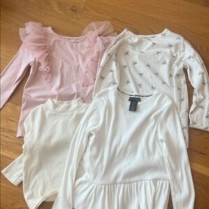 H&M Kids Long Sleeve Tops - Pink and White Collection